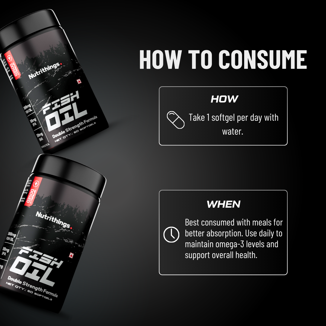 Fish Oil – Double Strength Omega 3 Formula