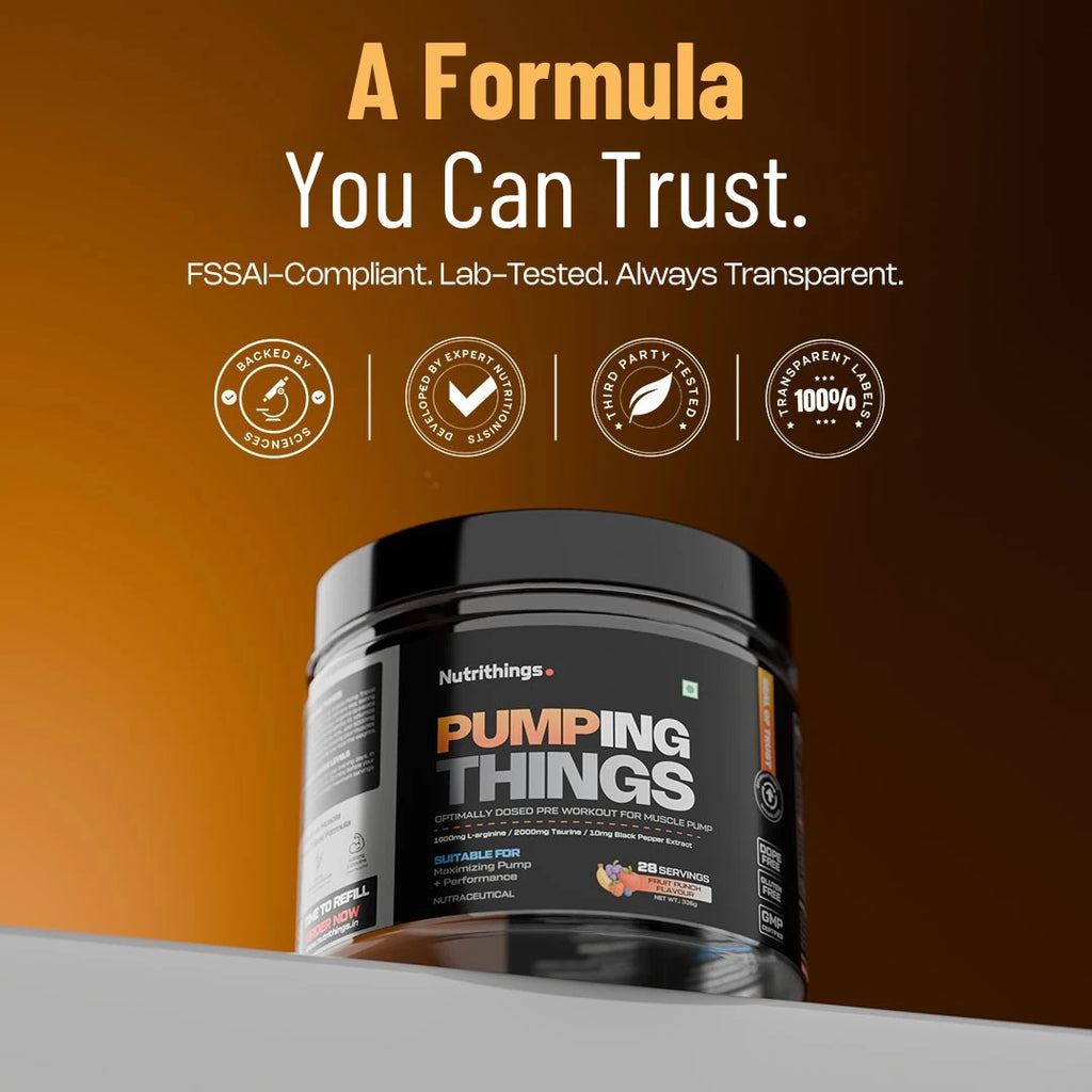 Pumping Things Pre Workout For Next Level Pump