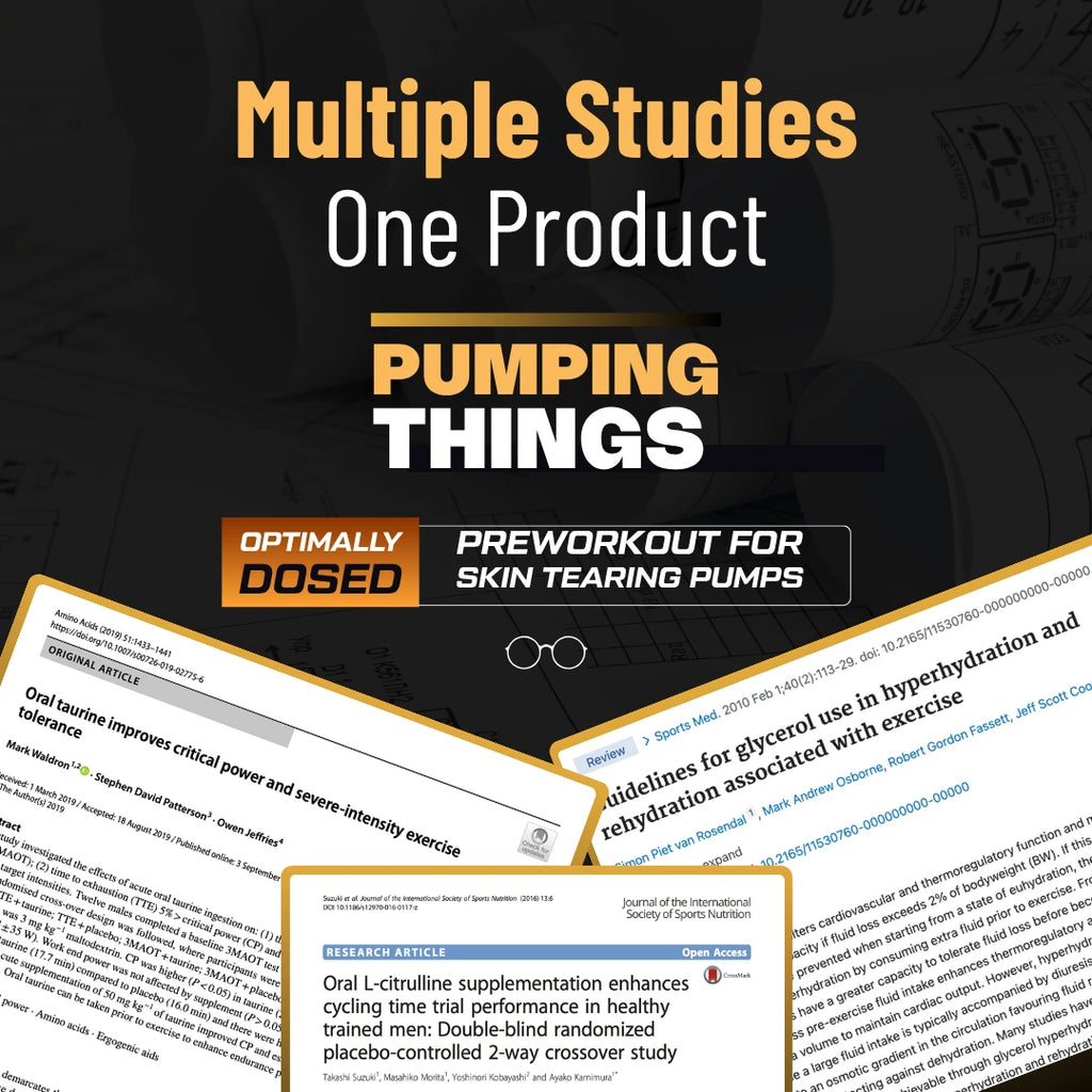 Pumping Things Pre Workout For Next Level Pump